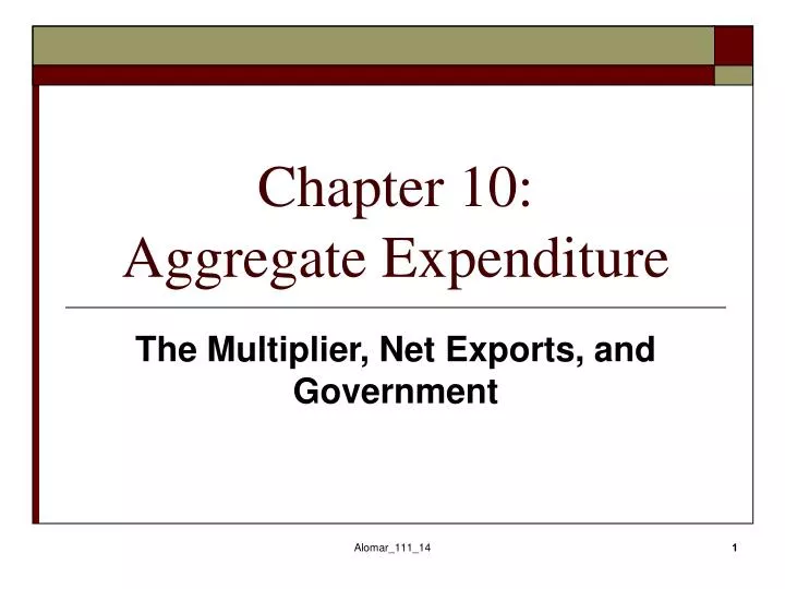 chapter 10 aggregate expenditure