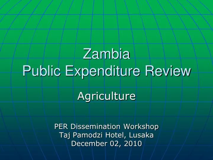 zambia public expenditure review