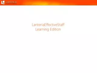 LanteriaEffectiveStaff Learning Edition