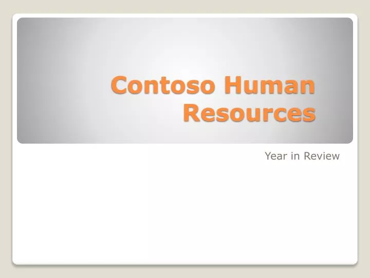 contoso human resources