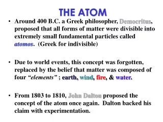 the atom