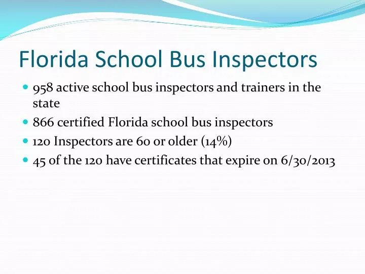 florida school bus inspectors