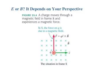 E or B ? It Depends on Your Perspective