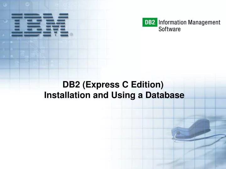 db2 express c edition installation and using a database