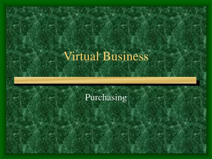 virtual business