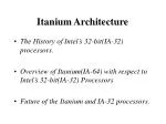 PPT - Chapter 21 IA-64 Architecture (Think Intel Itanium) PowerPoint ...
