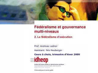 prof andreas ladner assistant nils heuberger cours choix trimestre d hiver 2009