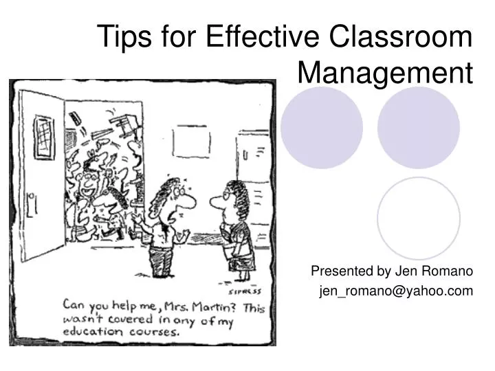 tips for effective classroom management