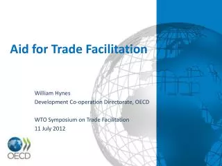 Aid for Trade Facilitation