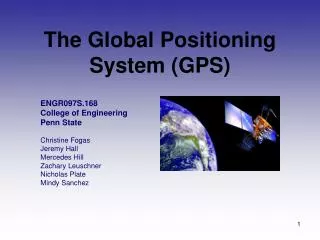 The Global Positioning System (GPS)