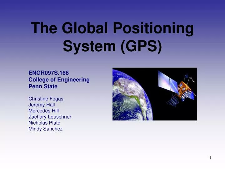 the global positioning system gps