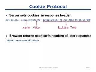 Cookie Protocol