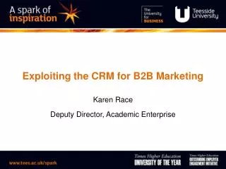 exploiting the crm for b2b marketing