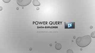 Power query Data Explorer