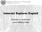 Internet Explorer Exploit - slide 1