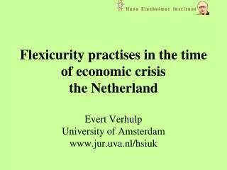 Flexicurity practises in the time of economic crisis the Netherland