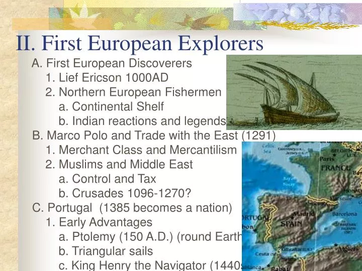 ii first european explorers