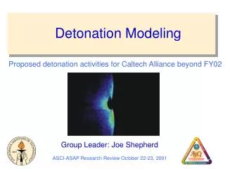 Detonation Modeling