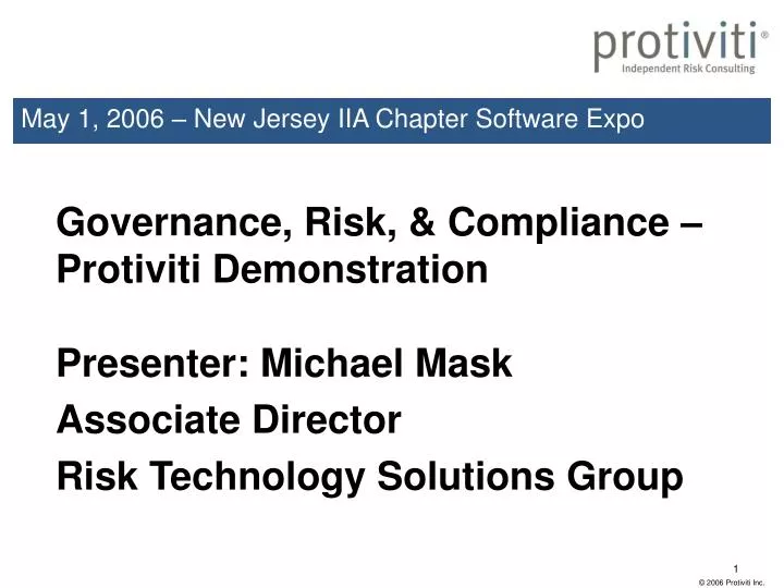 may 1 2006 new jersey iia chapter software expo