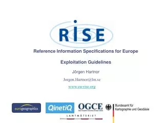 Reference Information Specifications for Europe Exploitation Guidelines