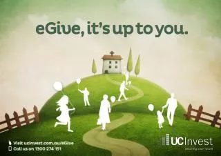 Choosing to financially contribute to your church is a truly personal choice. The UC Invest eGive program makes the prac