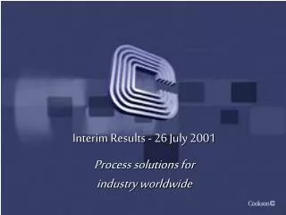 Interim Results - 26 July 2001