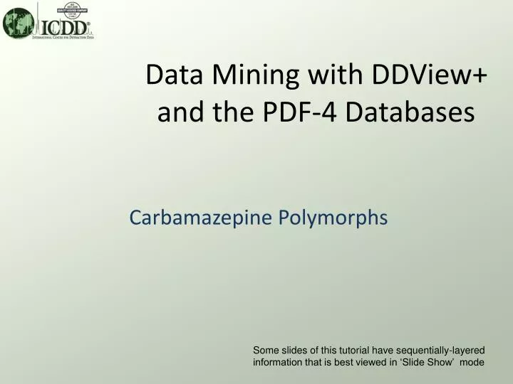 data mining with ddview and the pdf 4 databases