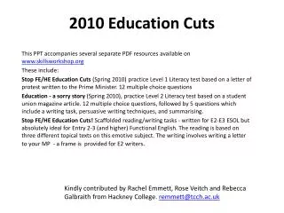 2010 Education Cuts