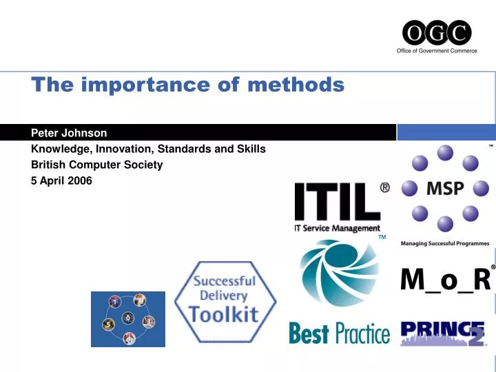 the importance of methods