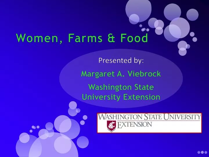 women farms food