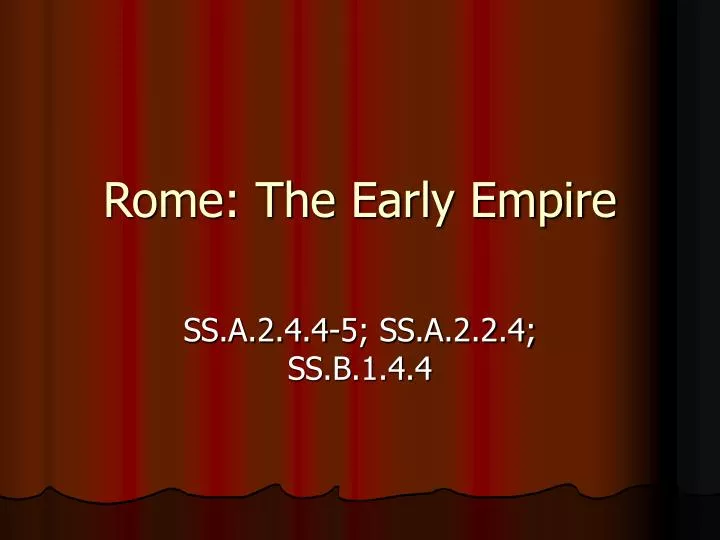rome the early empire
