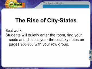 The Rise of City-States