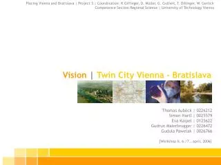 Vision | Twin City Vienna - Bratislava