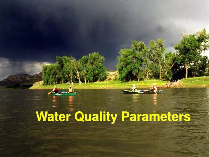 water quality parameters