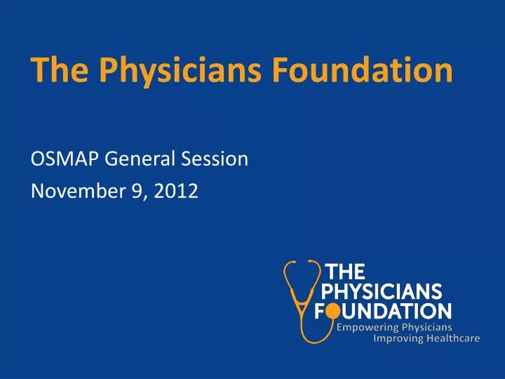 the physicians foundation