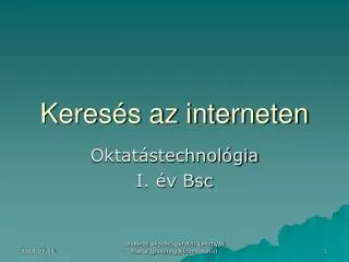 Keresés az interneten