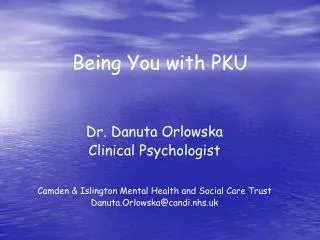Being You with PKU