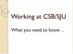 PPT - Understanding CSB/REDUX and TSP PowerPoint Presentation, free ...