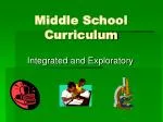 Middle School Curriculum - slide 1