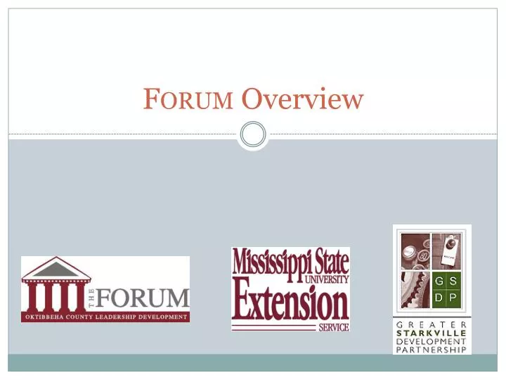 forum overview