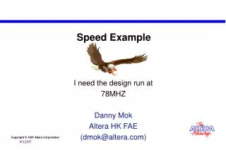 Speed Example