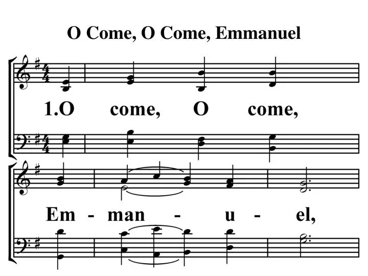 o come o come emmanuel