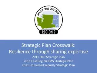 Strategic Plan Crosswalk: Resilience through sharing expertise