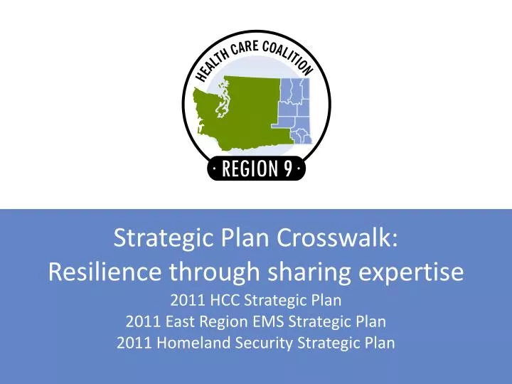 strategic plan crosswalk resilience through sharing expertise