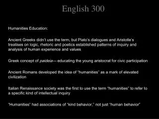 english 300