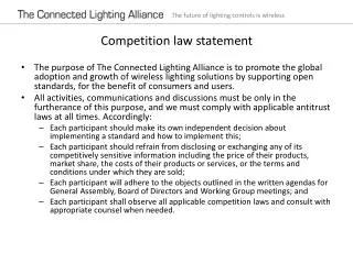 Competition law statement