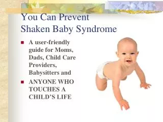 You Can Prevent Shaken Baby Syndrome
