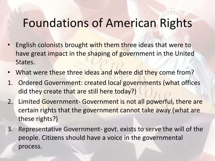 foundations of american rights