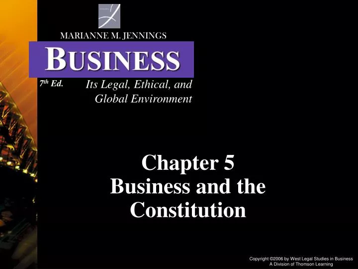 chapter 5 business and the constitution