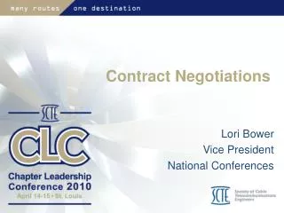 Contract Negotiations